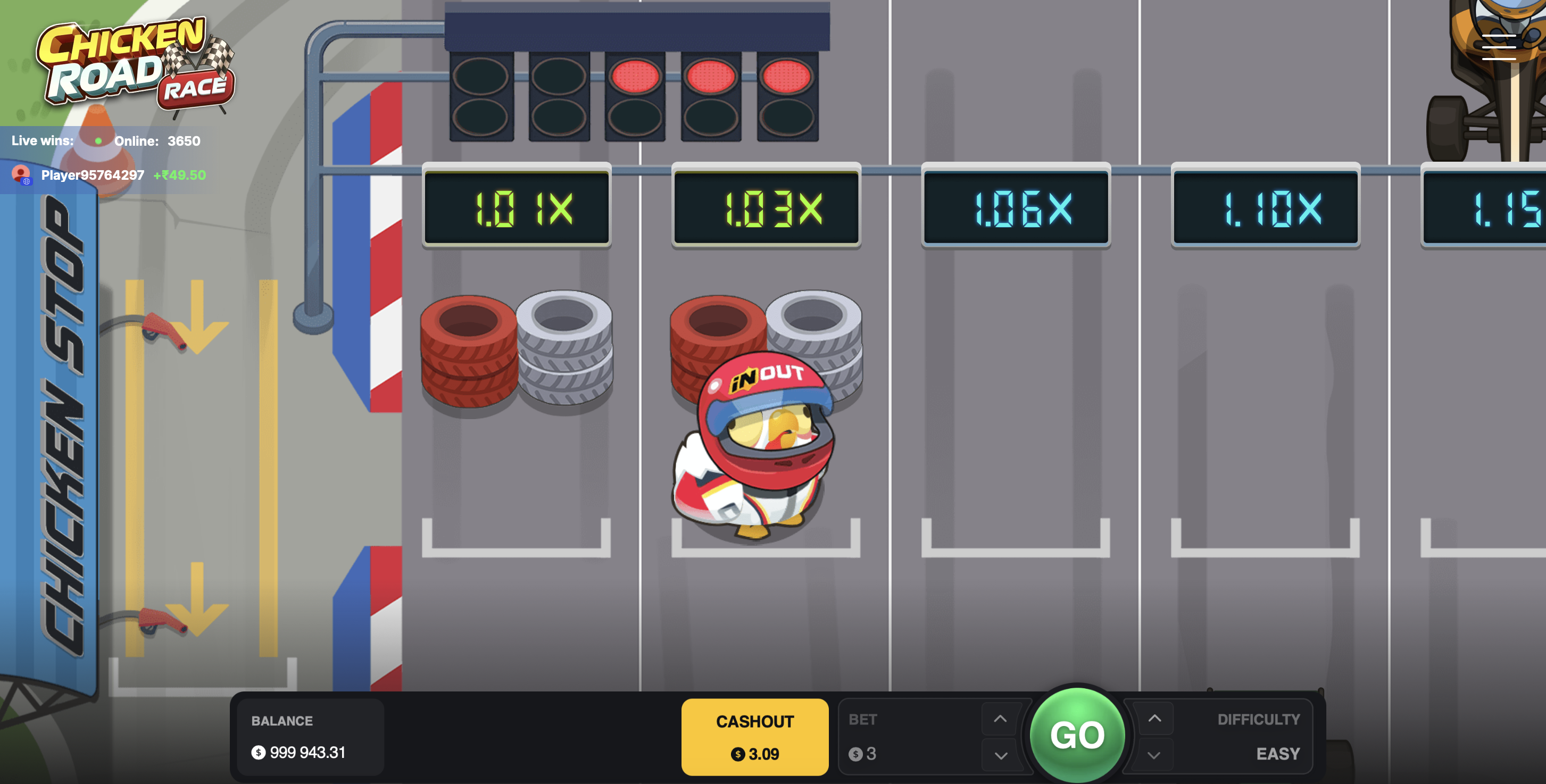 Chicken Road Race Slot — Racing-Variante des Crash-Spiels
