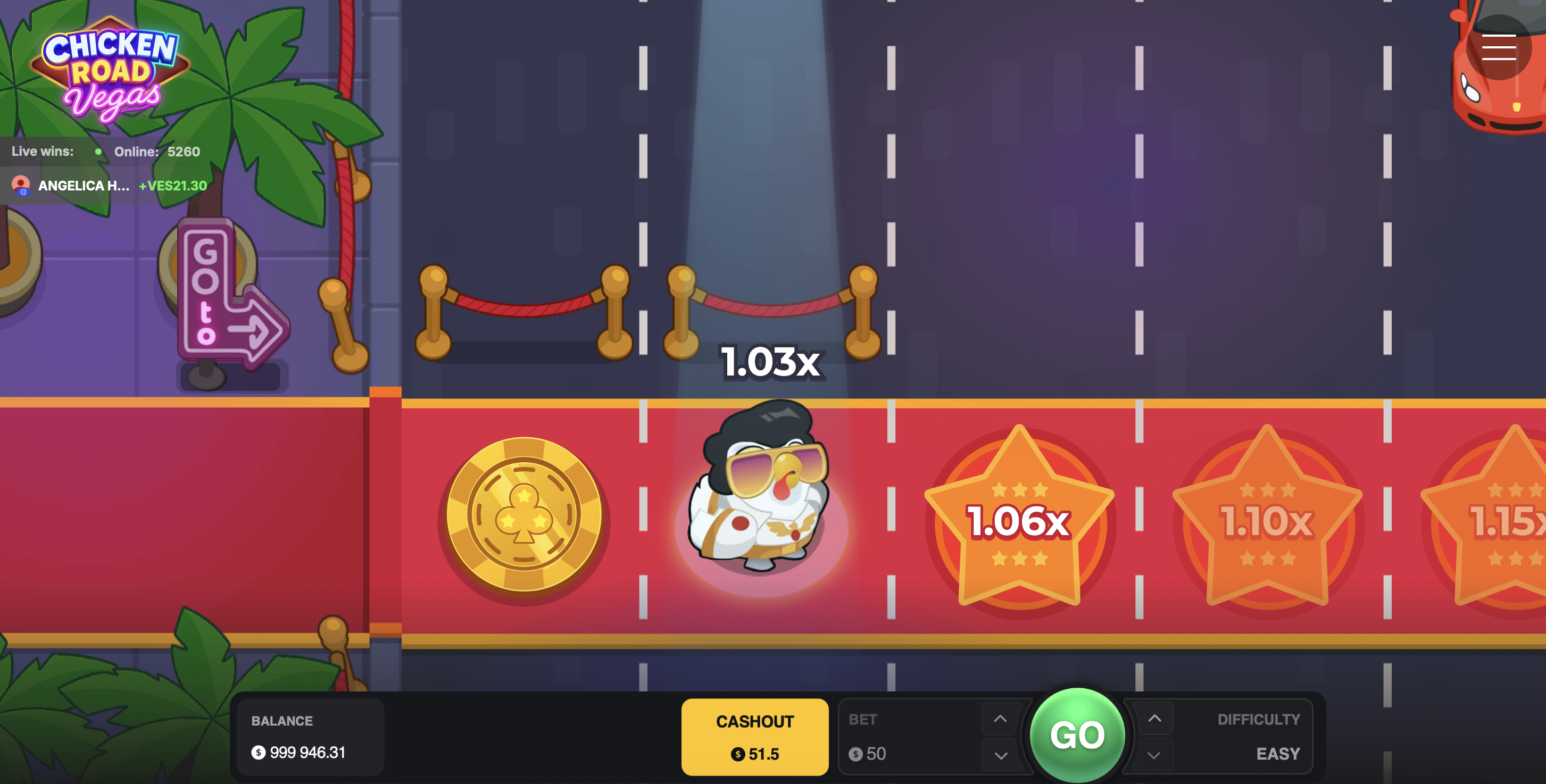 Chicken Road Vegas Slot — Vegas-Variante des Crash-Games